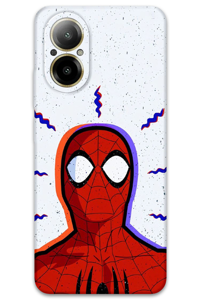 Gramaphone Realme 12 Lite Uyumlu Spiderman Desenli Telefon Kılıfı + Ekran Kor...