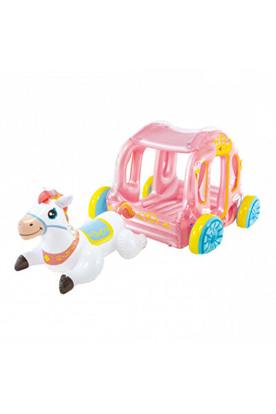 Intex φουσκωτή παιδική χαρά - άμαξα πριγκίπισσας, 145 x 135 x 104 εκ.