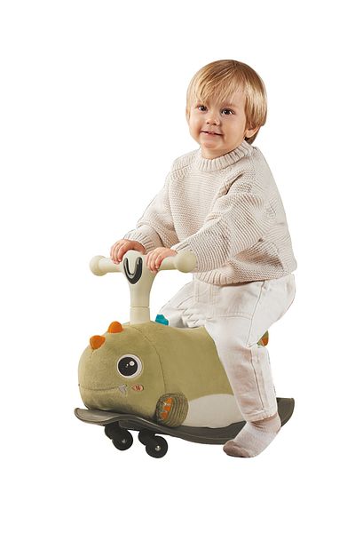 KidLe Kids Twist Car 2 in 1 Ride on Swing Car for Baby, Indoor Outdoor for 1-3 Years Boys Girls (Green)