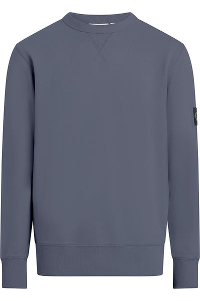 Calvin Klein Men Grisaille Badge Crew Neck Sweatshirt
