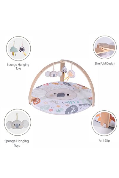 Factory Price - Nyra Wooden Activity Play Gym With Plush Toys - Koala B