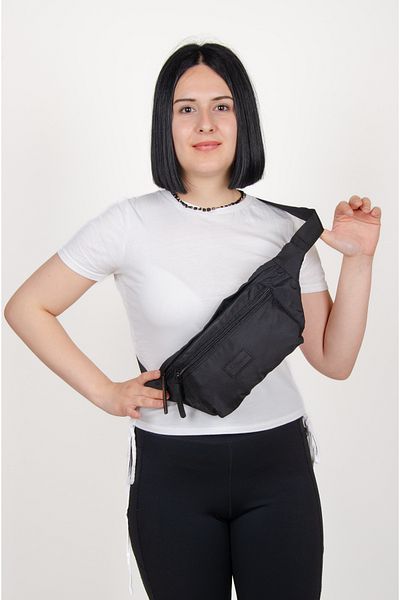 KAFF Black Water Resistant Fabric Unisex Bodybag Cross Shoulder Bag -1045