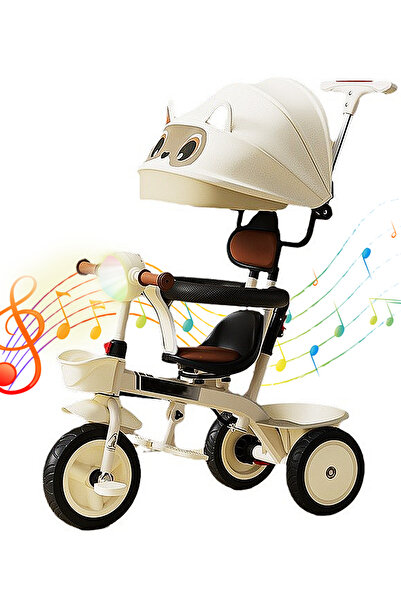 Ma Baby دراجة ثلاثية العجلات للأطفال، دراجة ثلاثية العجلات قابلة للطي 4 في 1،...