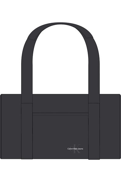 Calvin Klein Black Mono Logo Duffle Bag