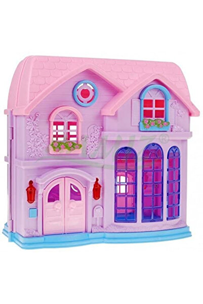 Evelise Πτυσσόμενο κουκλόσπιτο με αξεσουάρ, ροζ