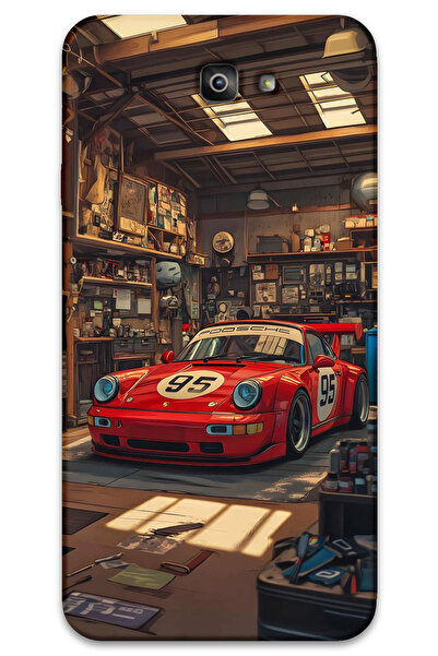 Gramaphone Galaxy J7 Prime Uyumlu Araba Desenli Telefon Kılıfı + Ekran Koruyu...