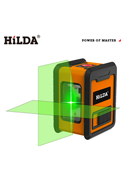 Choice1 KSLS205 جهاز قياس مستوى الليزر هيلدا، خطين متقاطعين، ليزر مستوى أخضر، أفقي ورأسي، ليزر مستوي