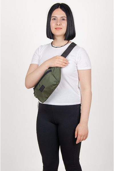 KAFF Khaki Water Resistant Fabric Unisex Bodybag Cross Shoulder Bag -1045