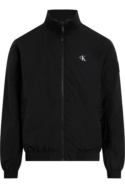 Calvin Klein Calvin Klein Men Black Structured Nylon Zip Up Jacket