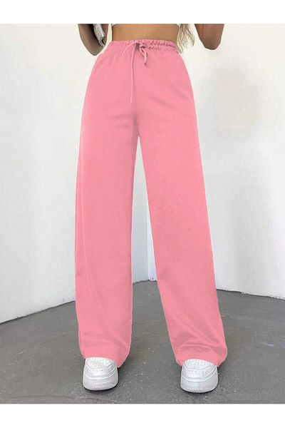 Miyalon Unisex φούτερ με δύο κλωστές με ελαστική μέση με φαρδύ πόδι
