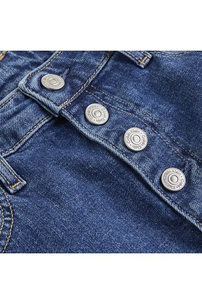 Calvin Klein Women Denim Dark Blue Mom Shorts
