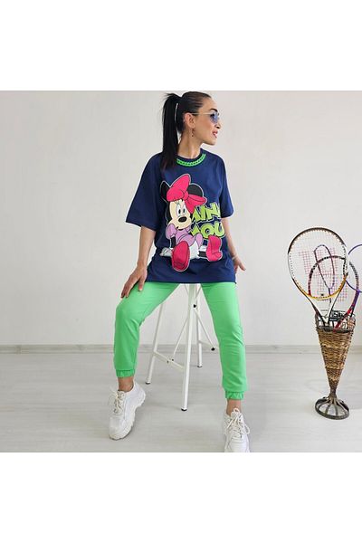 6 butik altı üstü butik Σετ κολιέ λεπτομέρεια Mickey αθλητική