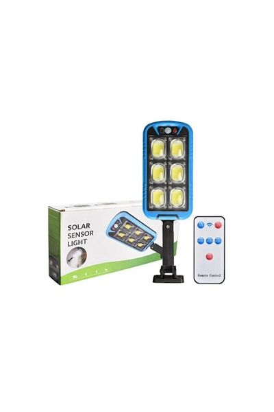 HOZRO Lampă solară HOZRO, LED ZB150A, carcasă albastră cu senzor de mișcare