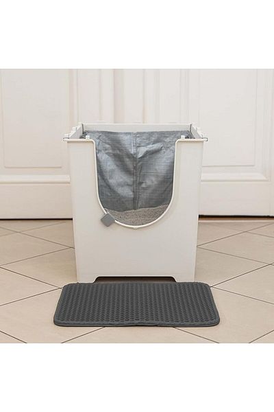 BeGreat Litter box mat, BeGreat, litter box protector, Pretty Kitty, for cats, 30x40 cm, Gray