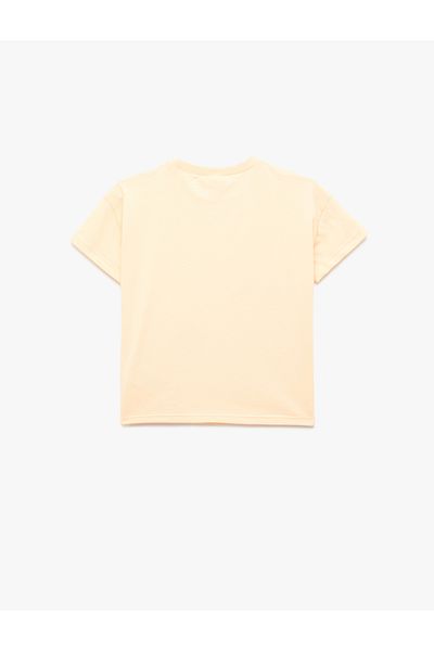 Koton Cotton Printed Crew Neck Short Sleeve T-Shirt