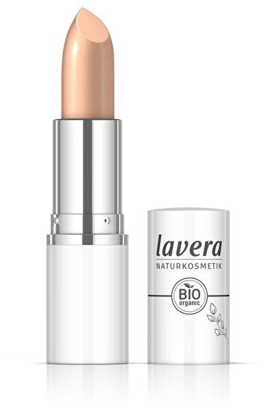 Lavera Organic Lipstick Cream Glow, Peachy Nude 04 - LAVERA