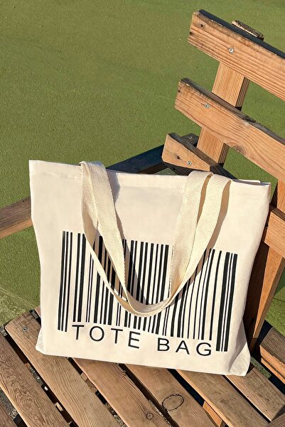 Mumu Totebag Patterned Cloth Bag - Artistic Canvas Shoulder Bag - Women's Shopping Bag