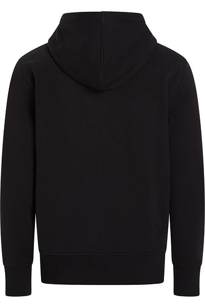 Calvin Klein Men Black Serif Font Graphic Hoodie