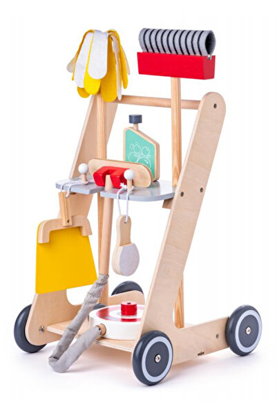 Evelise Ξύλινο σετ καθαρισμού Woodyland για παιδιά