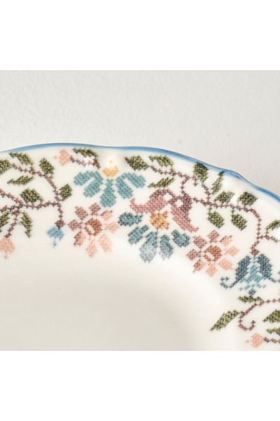Bella Maison Vintage Porcelain Border Boat Plate (30 cm)