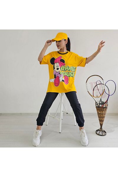 6 butik altı üstü butik Σετ κολιέ λεπτομέρεια Mickey αθλητική