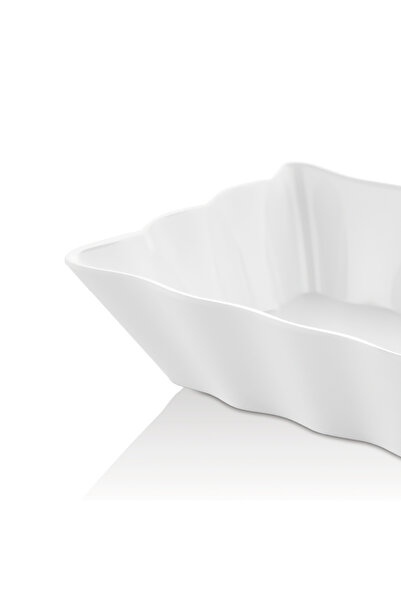 Alezy 556 Göreme Melamine Thermostar Lagoon Bread 26X20 cm White