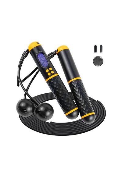 INVINCIO Smart Jump Rope with Digital Counter, 2-in-1 Wireless Mode and Adjustable Cable 3m, Ergonomic Weight