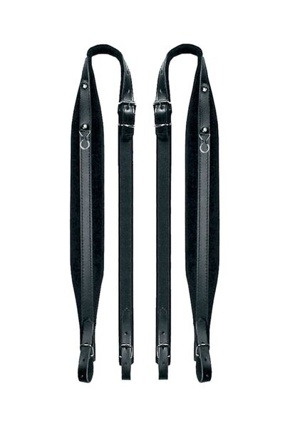 Boston 60XCV, set 2 curele acordeon 120 bași, 102 - 107 x 6 cm, piele - catifea