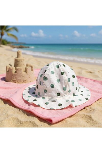 SeaBubbles Polka Dot Baby Girl Hat