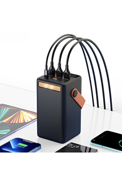 OEM External Battery, 50,000mAh, 22.5W, 3 x USB, 1 x USB-C, 1 x MicroUSB, QC, PD, LED Display, ON/OFF Bu