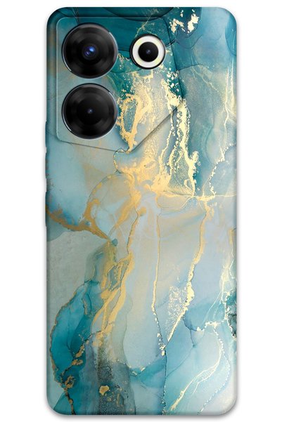 Gramaphone Tecno Camon 20 Pro 4g Compatible Marble Pattern Phone Case + Scree...