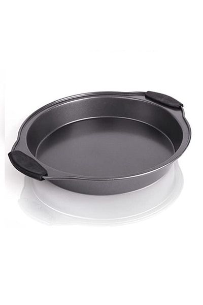 HEYNNA Tavă de copt pătrată, oțel carbon antiaderent, rezistentă la căldură până la 230°C, mânere detașabile din silicon