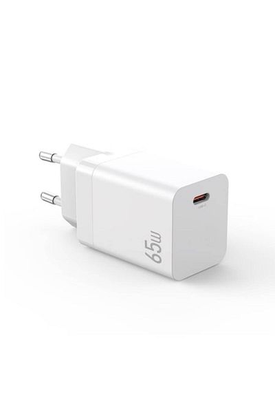 OEM Wall Charger, 220V, 3A, 65W PD, Fast Charging, USB-C Port, White