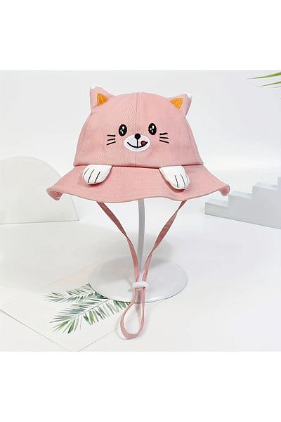 GlassySKY Cute Cat Sun Protection Hat,Outdoor Summer Beach Vacation