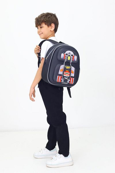 Probag Formula 1 Racing Car Themed Orthopedic Kindergarten and Primary School Bag