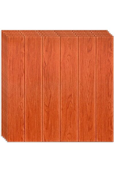 HOZRO Set of 20 x HOZRO self-adhesive 3D wallpaper, wood panel imitation pattern, covers an area of ​​9.8 sq m
