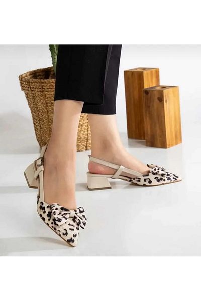 Lion Leopard Pattern Evening Shoes