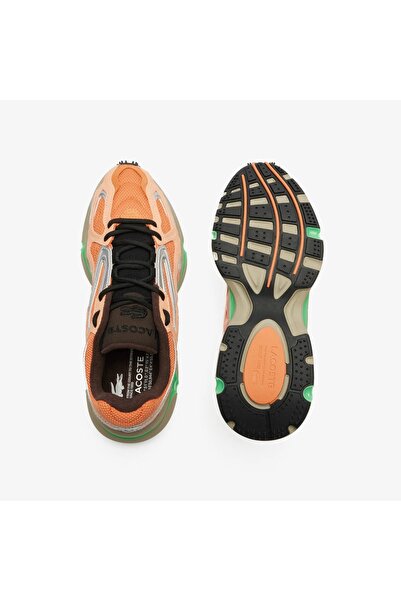 Lacoste L003 Trainers in Orange Green
