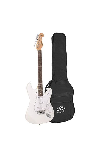 SX ED1WT Electric guitar gig bag, white