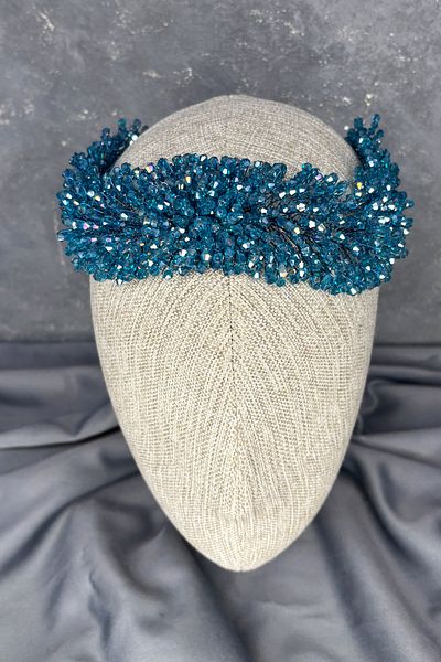 Hayalperest boncuk Diamira Sparkling Romantic Stone Bridal Accessory Turquoise