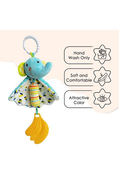 Factory Price - Livia Hanging Animal Crib And Stroller Toy - Elephant