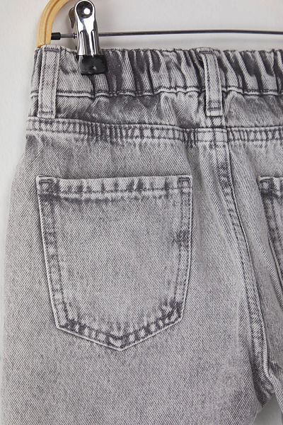 ASL GOLF CLUB Copy - Anthracite Girl's 100% Cotton Regular/Regular Fit Denim Shorts with Pockets 3-14 Years