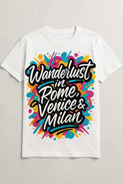 MAGORS تي شيرت أبيض مريح مطبوع ملون من GraffTee