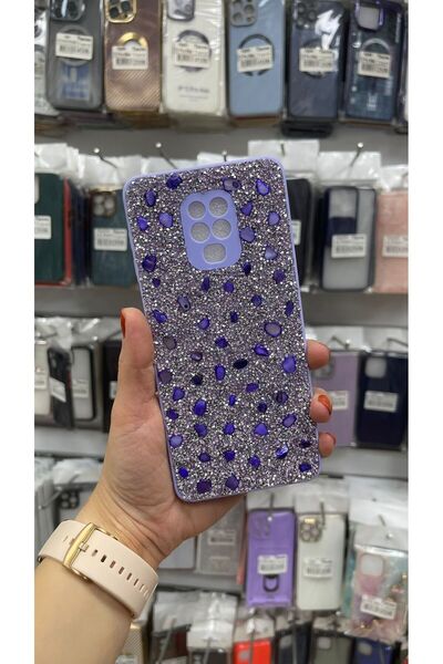 TECNOTREND Xiaomi Redmi Note 9 Pro/ Note 9s Kılıf Parlak Taşlı Tasarım Pırlan...