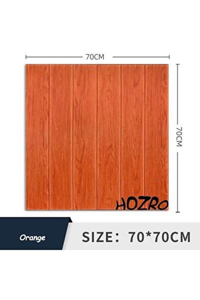 HOZRO Set of 20 x HOZRO self-adhesive 3D wallpaper, wood panel imitation pattern, covers an area of ​​9.8 sq m