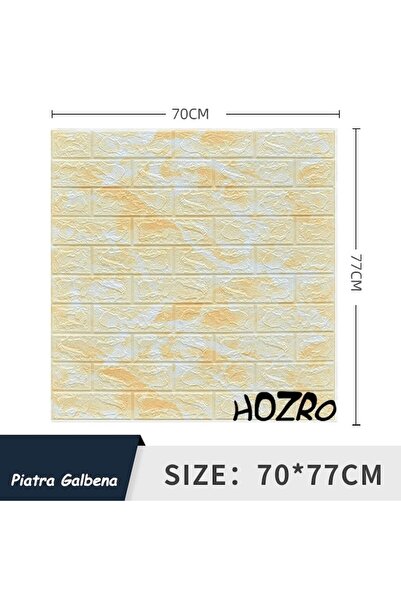 HOZRO Set 10 x Tapet 3D Self-Adhesive HOZRO, Brick Pattern, Covers a Surface of 5.39 sqm