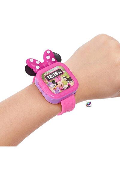 Mickey Mouse Διαδραστικό Ρολόι Minnie Mouse με Ήχους και Φώτα, Ροζ-Πολύχρωμο
