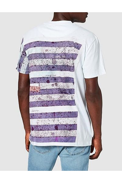 Desigual Sailor striped cotton T-shirt, White, L