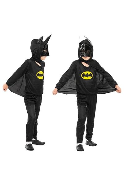 Depox Batman costume with muscles and LED mask, carnival, 3-5 years, 100-110 cm