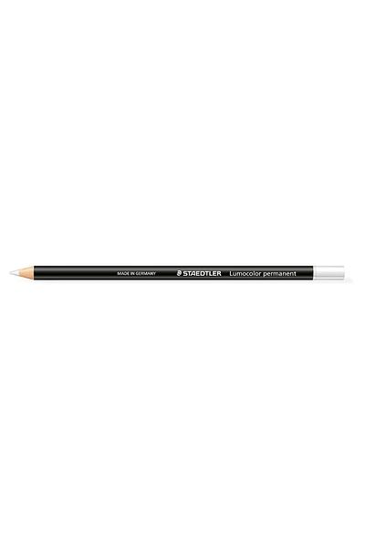 Staedtler Marker uscat rezistent la apă Lumocolor glasochrom, alb